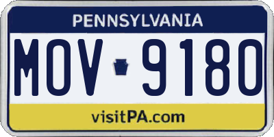 PA license plate MOV9180