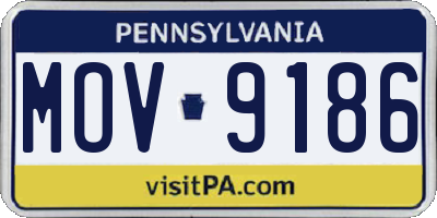PA license plate MOV9186