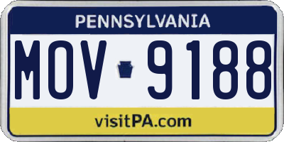 PA license plate MOV9188