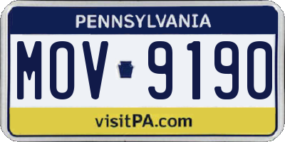 PA license plate MOV9190