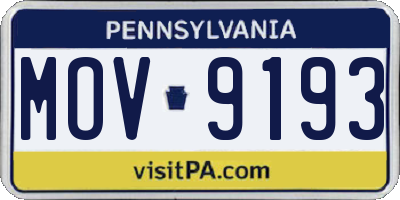 PA license plate MOV9193