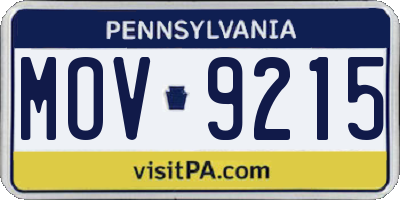 PA license plate MOV9215