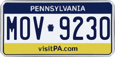 PA license plate MOV9230