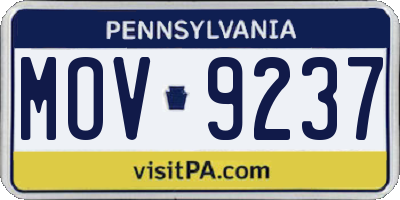 PA license plate MOV9237