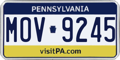 PA license plate MOV9245