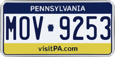 PA license plate MOV9253