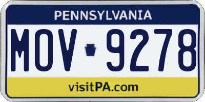 PA license plate MOV9278
