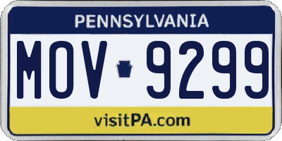 PA license plate MOV9299
