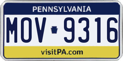 PA license plate MOV9316