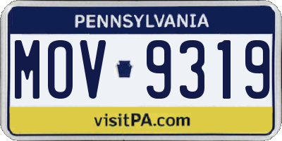 PA license plate MOV9319