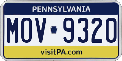 PA license plate MOV9320