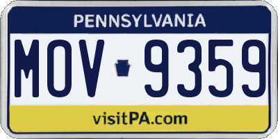 PA license plate MOV9359