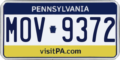 PA license plate MOV9372