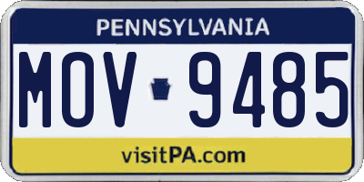 PA license plate MOV9485