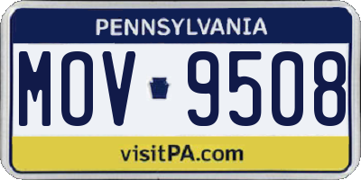 PA license plate MOV9508