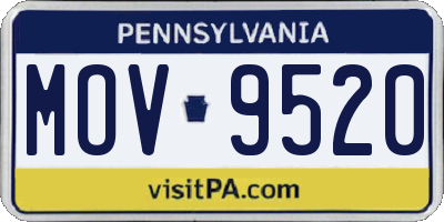PA license plate MOV9520