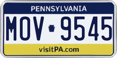 PA license plate MOV9545