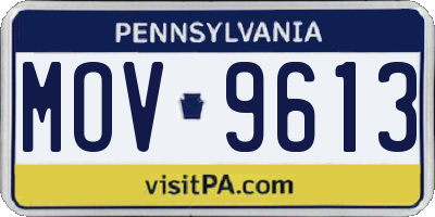 PA license plate MOV9613