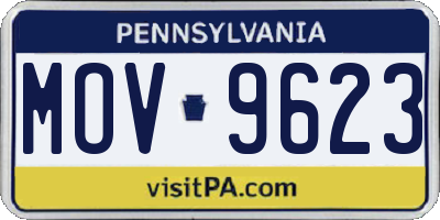 PA license plate MOV9623