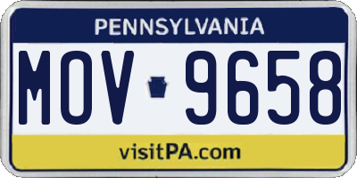 PA license plate MOV9658