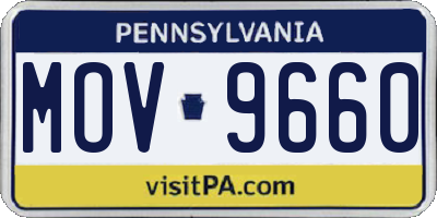 PA license plate MOV9660