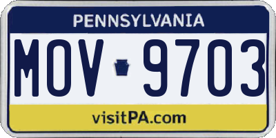 PA license plate MOV9703