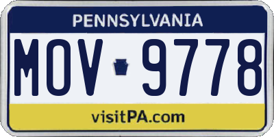 PA license plate MOV9778
