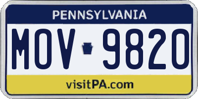 PA license plate MOV9820