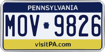 PA license plate MOV9826