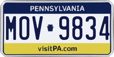 PA license plate MOV9834