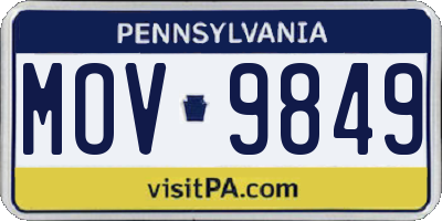 PA license plate MOV9849
