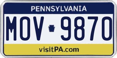 PA license plate MOV9870