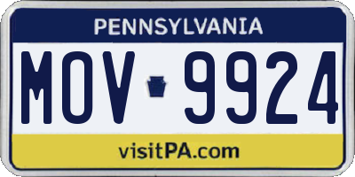 PA license plate MOV9924