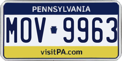 PA license plate MOV9963