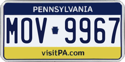 PA license plate MOV9967