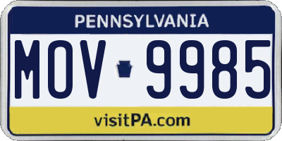 PA license plate MOV9985