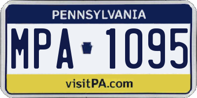 PA license plate MPA1095