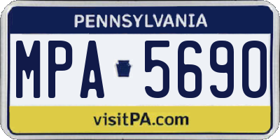 PA license plate MPA5690
