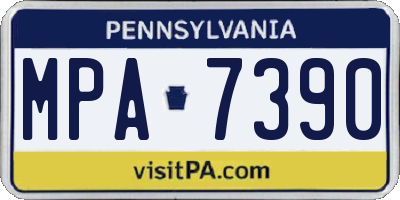 PA license plate MPA7390