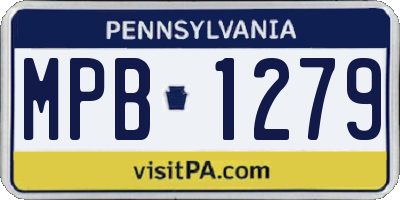 PA license plate MPB1279