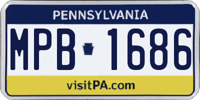 PA license plate MPB1686