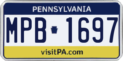 PA license plate MPB1697