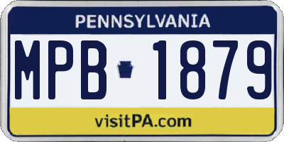 PA license plate MPB1879