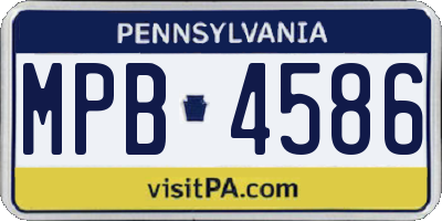PA license plate MPB4586