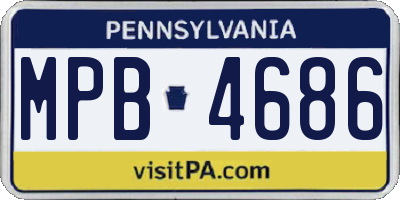 PA license plate MPB4686