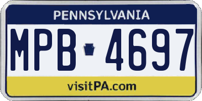 PA license plate MPB4697