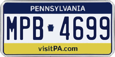 PA license plate MPB4699