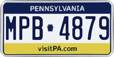 PA license plate MPB4879
