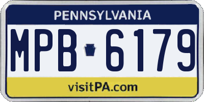PA license plate MPB6179