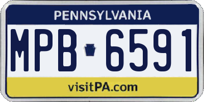 PA license plate MPB6591
